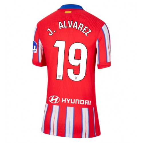 Fotballdrakt Dame Atletico Madrid Julian Alvarez #19 Hjemmedrakt 2024-25 Kortermet